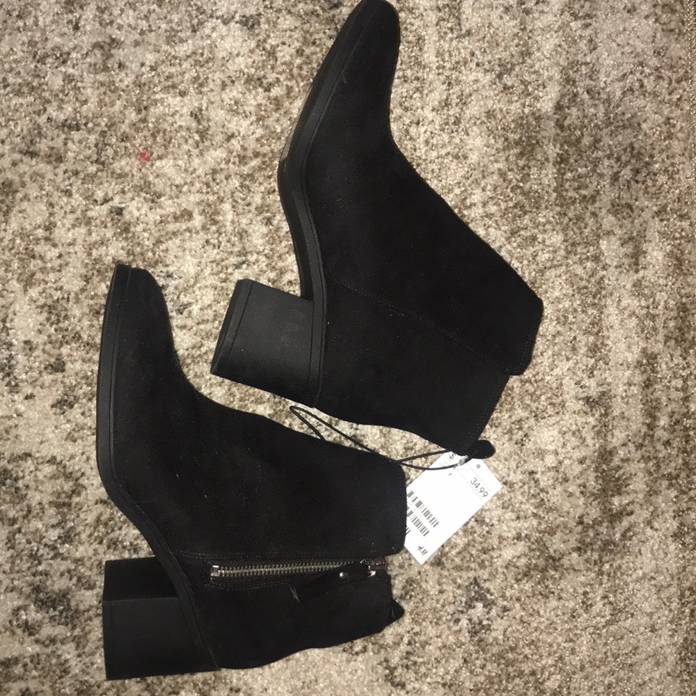 Brand new black booties from H&M